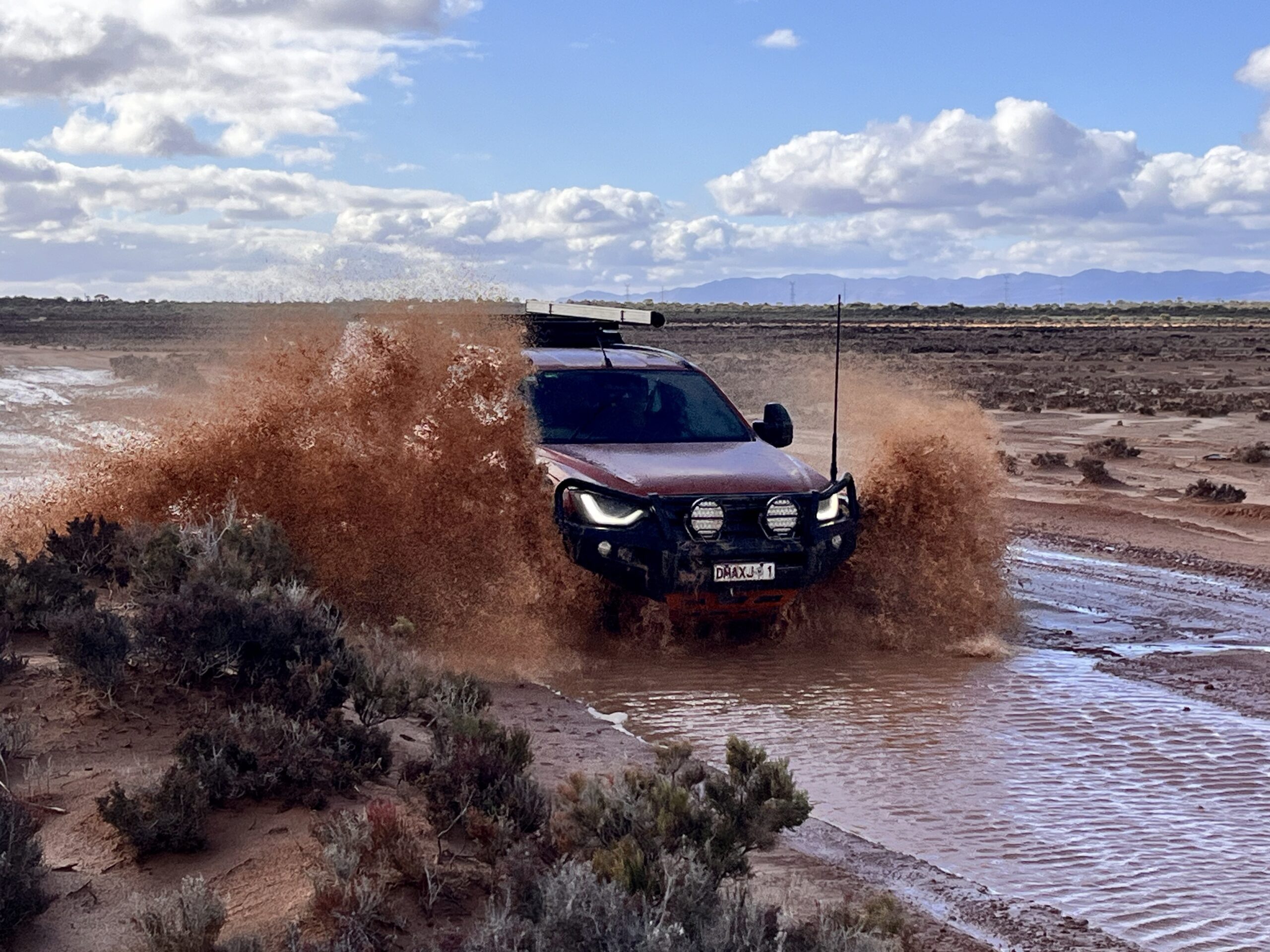 4WD Training driving through Muddy Terrain.
